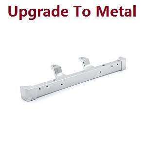 MN Model MN-99 MN-99S MN99A MN99SA MN99SF MN99S-1 MN-99SK D90 RC Car spare parts front bumper (upgrade to metal) Silver - Click Image to Close