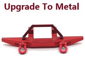 MN Model MN-98 RC Car spare parts front bumper (upgrade to metal) Red - Click Image to Close