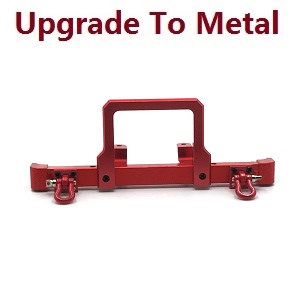 MN Model MN-99 MN-99S MN99A MN99SA MN99SF MN99S-1 MN-99SK D90 RC Car spare parts front bumper (upgrade to metal) Red - Click Image to Close