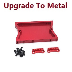 MN Model MN-99 MN-99S MN99A MN99SA MN99SF MN99S-1 MN-99SK D90 RC Car spare parts tail beam (upgrade to metal) Red - Click Image to Close