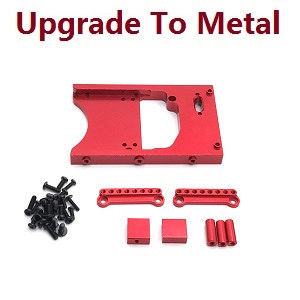 MN Model MN-98 RC Car spare parts SERVO seat (upgrade to metal) Red - Click Image to Close