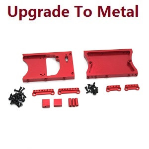 MN Model MN-98 RC Car spare parts SERVO seat and tail beam (upgrade to metal) Red