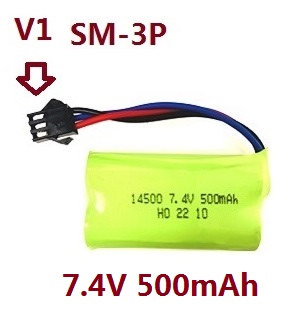 MN Model MN-90 MN-91 MN-90K MN-91K D90 RC Car spare parts 7.4V 500mAh battery (V1 SM-3P)