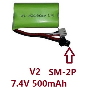 MN Model MN-90 MN-91 MN-90K MN-91K D90 RC Car spare parts 7.4V 500mAh battery (V2 SM-2P)