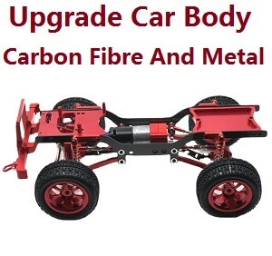 MN Model MN-99 MN-99S MN99A MN99SA MN99SF MN99S-1 MN-99SK D90 RC Car spare parts upgrade car body assembly carbon frame and metal Red