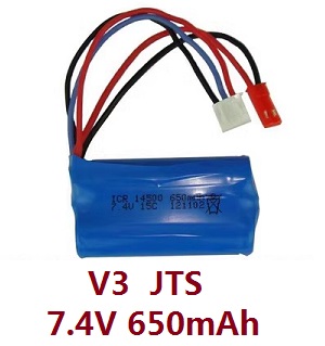 MN Model MN-90 MN-91 MN-90K MN-91K D90 RC Car spare parts 7.4V 650mAh battery (V3 JTS plug)