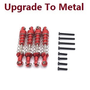 MN Model MN-98 RC Car spare parts shock absorber (upgrade to metal) Red - Click Image to Close