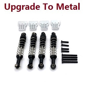 MN Model MN-98 RC Car spare parts shock absorber (upgrade to metal) Black - Click Image to Close