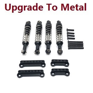 MN Model MN-98 RC Car spare parts shock absorber (upgrade to metal) Black - Click Image to Close