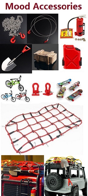 MN Model MN-98 RC Car spare parts mood accessories kit E