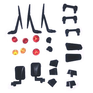 MN Model MN-98 RC Car spare parts small decorative set for car shell