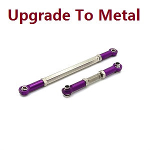 MN Model MN-78 MN78 RC Car Through Truck spare parts upgrade to metal SERVO connect bar Purple - Click Image to Close