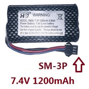MN Model MN-78 MN78 RC Car Through Truck spare parts 7.4V 1200mAh battery - Click Image to Close