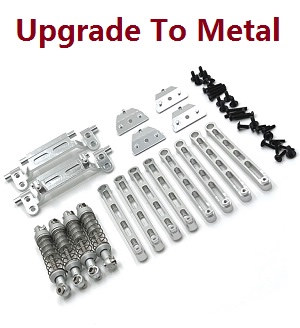 MN Model MN-78 MN78 RC Car Through Truck spare parts upgrade to metal accesseries kit D (Silver)