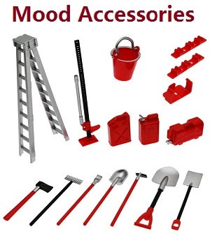 MN Model MN-78 MN78 RC Car Through Truck spare parts mood accessories kit B