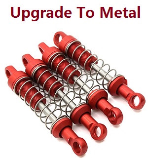 MN Model MN-78 MN78 RC Car Through Truck spare parts upgrade to metal shock absorber Red