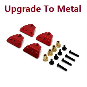 MN Model MN-78 MN78 RC Car Through Truck spare parts upgrade to metal shock absorber fixed seat Red