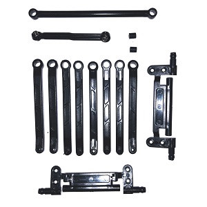 MN Model MN-78 MN78 RC Car Through Truck spare parts SERVO connect rod + pull bar + pull bar fixed seat - Click Image to Close