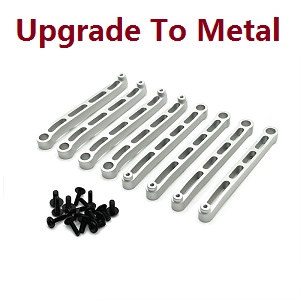 MN Model MN-78 MN78 RC Car Through Truck spare parts upgrade to metal pull bar Silver
