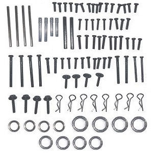 JJRC Q117-E Q117-F Q117-G SCY-16301 SCY-16302 SCY-16303 RC Car spare parts screws set + metal bar + R shape buckle + Bearings kit