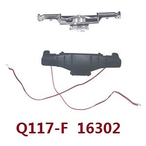 JJRC Q142 Q117-E Q117-F Q117-G SCY-16301 SCY-16302 SCY-16303 SG 16303 GB1023 RC Car spare parts front and rear bumper module with LED (For Q117-F 16302) - Click Image to Close