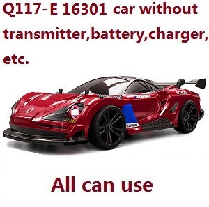 JJRC Q117-E Q117-F Q117-G SCY-16301 SCY-16302 SCY-16303 RC Car without transmitter, battery, charger, etc. (Red)
