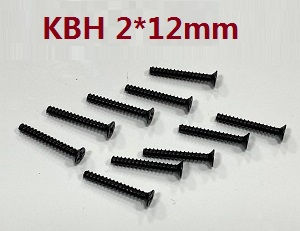 JJRC Q142 Q117-E Q117-F Q117-G SCY-16301 SCY-16302 SCY-16303 SG 16303 GB1023 RC Car spare parts flat head self-taping screws KB 2*12mm