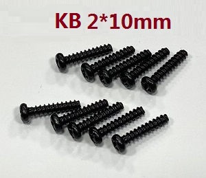 JJRC Q142 Q117-E Q117-F Q117-G SCY-16301 SCY-16302 SCY-16303 SG 16303 GB1023 RC Car spare parts flat head self-taping screws KB 2*10mm 6111 - Click Image to Close