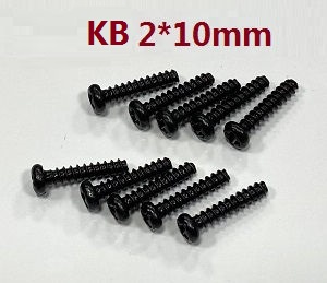 JJRC Q142 Q117-E Q117-F Q117-G SCY-16301 SCY-16302 SCY-16303 SG 16303 GB1023 RC Car spare parts flat head self-taping screws KB 2*10mm 6111