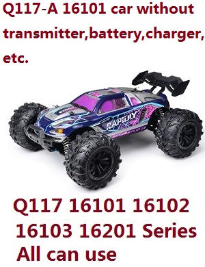JJRC Q132-A Q132-B Q132-C Q132-D Q117-A Q117-B Q117-C Q117-D SCY-16101 16102 16103 16103A 16201 and pro brushless RC Car without transmitter, battery, charger, etc. (Purple)