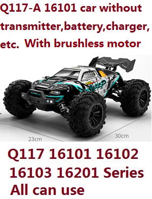 JJRC Q132-A Q132-B Q132-C Q132-D Q117-A Q117-B Q117-C Q117-D SCY-16101 16102 16103 16103A 16201 and pro brushless RC Car without transmitter, battery, charger, etc. (Green) upgrade brushless motor - Click Image to Close