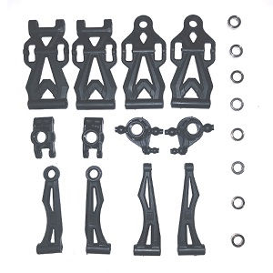 JJRC Q117-A Q117-B Q117-C Q117-D SCY-16101 16102 16103 16103A 16201 and pro brushless RC Car spare parts front and rear swing arms+ rear axle seat + front steering cup + bearing set