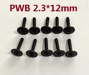 JJRC Q142 Q117-E Q117-F Q117-G SCY-16301 SCY-16302 SCY-16303 SG 16303 GB1023 RC Car spare parts meson head self-taping screws PWB 2.3*12mm 6108