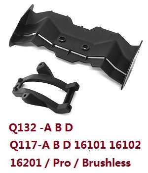 JJRC Q132-A Q132-B Q132-C Q132-D Q117-A Q117-B Q117-C Q117-D SCY-16101 16102 16103 16103A 16201 and pro brushless RC Car spare parts tail wing and fixed stay (For Q132-A B D Q117-A B D 16101 16102 16201 / Pro Brushless) 6030 - Click Image to Close