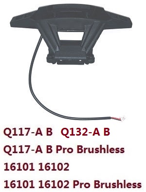 JJRC Q132-A Q132-B Q132-C Q132-D Q117-A Q117-B Q117-C Q117-D SCY-16101 16102 16103 16103A 16201 and pro brushless RC Car spare parts front bumper module with LED (For Q132-A B Q117-A B 16101 16102 / pro brushless)