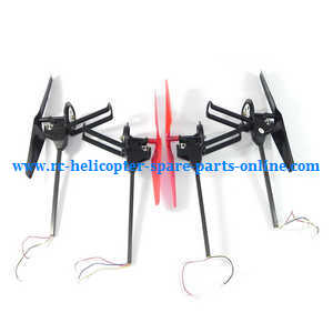 Wltoys WL Q212 Q212K Q212KN Q212G Q212GN quadcopter spare parts todayrc toys listing side bar and motor set (4pcs)
