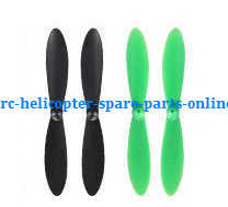 Wltoys WL Q242 Q242K Q242G DQ242 quadcopter spare parts todayrc toys listing main blades propellers (Green-Black)