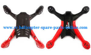 Wltoys WL Q242 Q242K Q242G DQ242 quadcopter spare parts todayrc toys listing receive upper and lower cover (Black-Red)