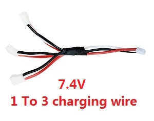 Wltoys WL Q323 Q323-B Q323-C Q323-E quadcopter spare parts todayrc toys listing 1 To 3 charger wire 7.4V