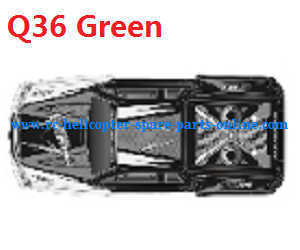 JJRC Q35 Q36 RC Car spare parts todayrc toys listing car shell (Q36 Green)