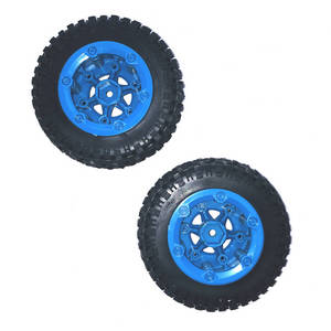 JJRC Q39 Q40 RC truck car spare parts todayrc toys listing tires 2pcs (Blue)