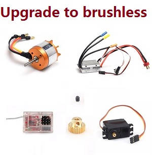 JJRC Q39 Q40 RC truck car spare parts todayrc toys listing upgrade to brushless motor set - Click Image to Close