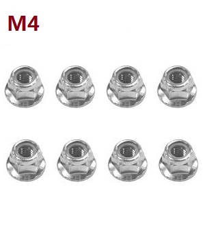 JJRC Q39 Q40 RC truck car spare parts todayrc toys listing M4 nuts 8pcs - Click Image to Close