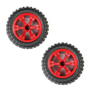 JJRC Q39 Q40 RC truck car spare parts todayrc toys listing tires 2pcs (Red)