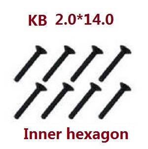 JJRC Q39 Q40 RC truck car spare parts todayrc toys listing inner hexagon screws KB 2.0*14 8pcs