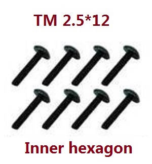 JJRC Q39 Q40 RC truck car spare parts todayrc toys listing inner hexagon screws TM 2.5*12 8pcs JJRC Q39 Q40 RC truck car spare parts todayrc toys listing inner hexagon screws TM 2.5*12 8pcs