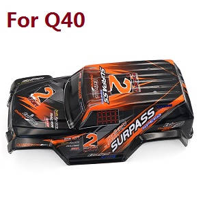 JJRC Q39 Q40 RC truck car spare parts todayrc toys listing upper cover car shell for Q40 (Orange)