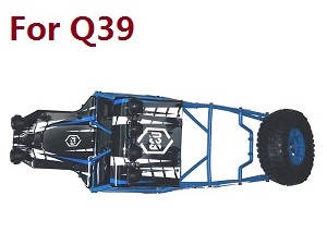 JJRC Q39 Q40 RC truck car spare parts todayrc toys listing upper cover car shell frame assembly for Q39 (Blue)