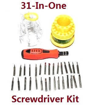 JJRC Q62 RC Military Truck Car spare parts todayrc toys listing 1*31-in-one Screwdriver kit package - Click Image to Close