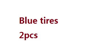 JJRC Q65 RC Military Truck Car spare parts todayrc toys listing tires 2pcs (Blue)